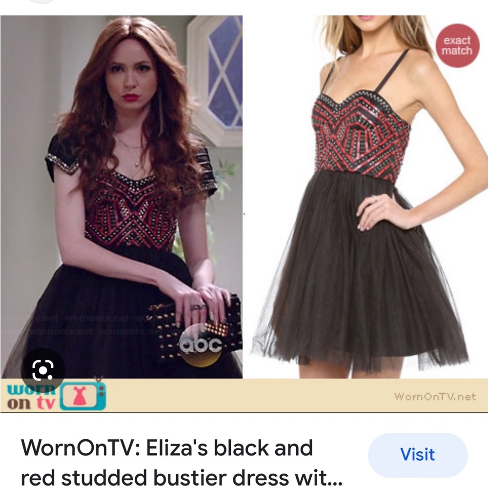 Alice+Olivia Audrie Embellished Tulle Skirt Dress